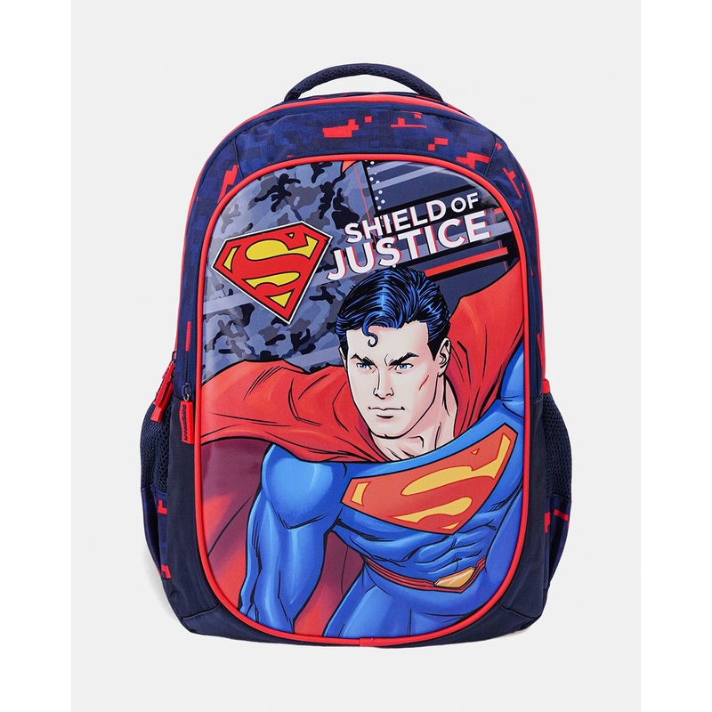 Boys Red Warner Bros Superman Superpower Backpack (18Inch)