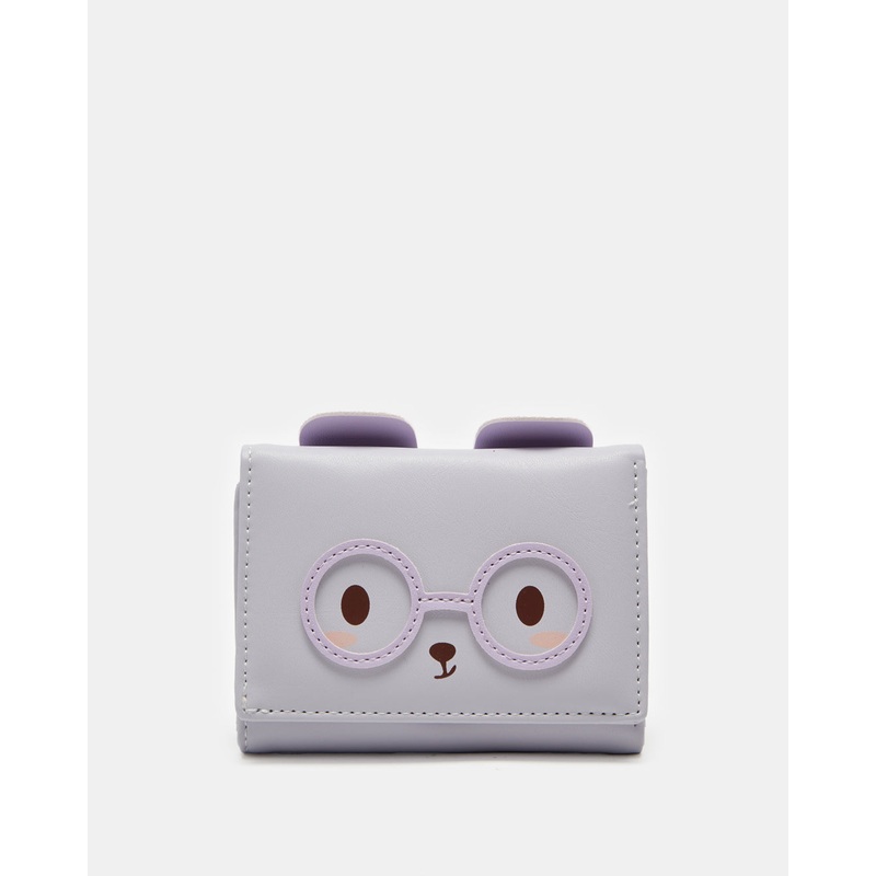 Girls Purple Embellished Purse