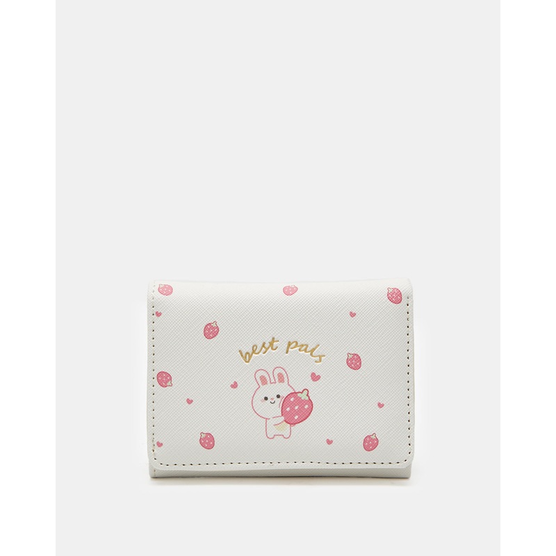 Girls White Embellished Purse
