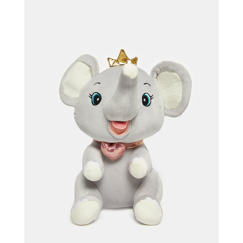 Grey Marshmallow Elephant Baby Doll