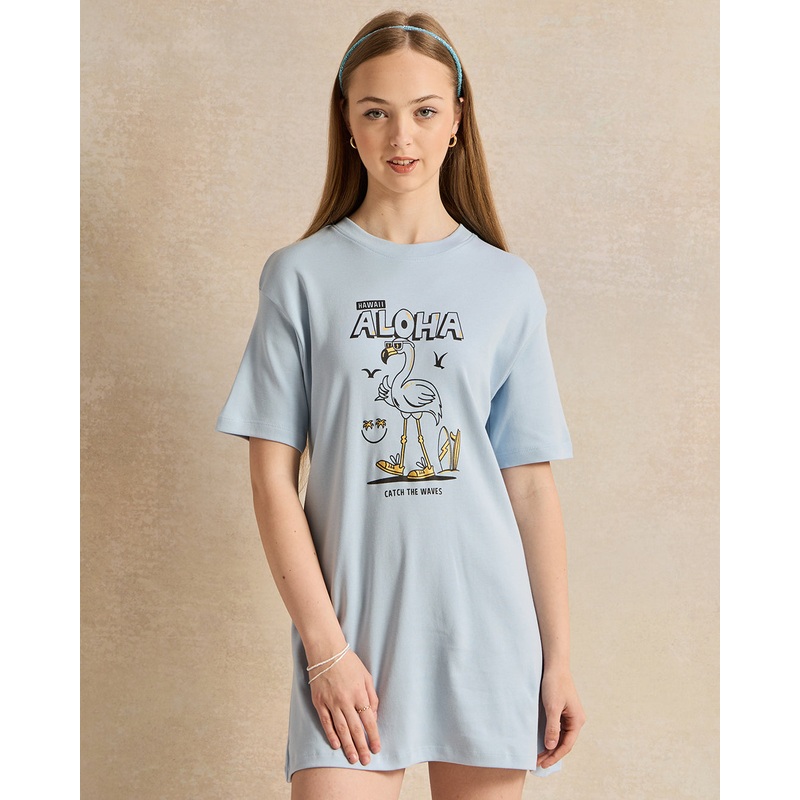 Senior Girls  Blue Casual Dress