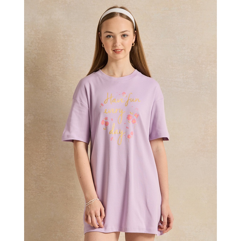 Senior Girls  Lilac Casual Dress