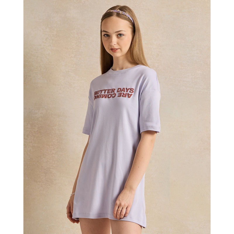 Senior Girls  Purple Casual Dress