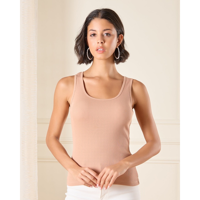 Women Brown Strappy Vest|UK8|UK10|UK12|UK14|UK16|UK18