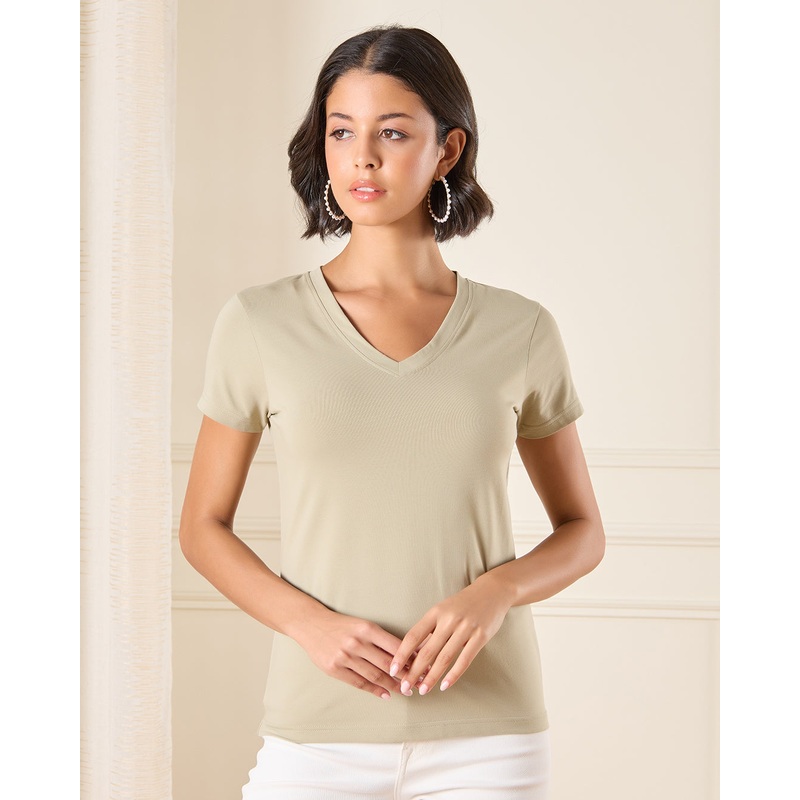 Women Green Solid T-Shirt|UK8|UK10|UK12|UK14|UK16|UK18