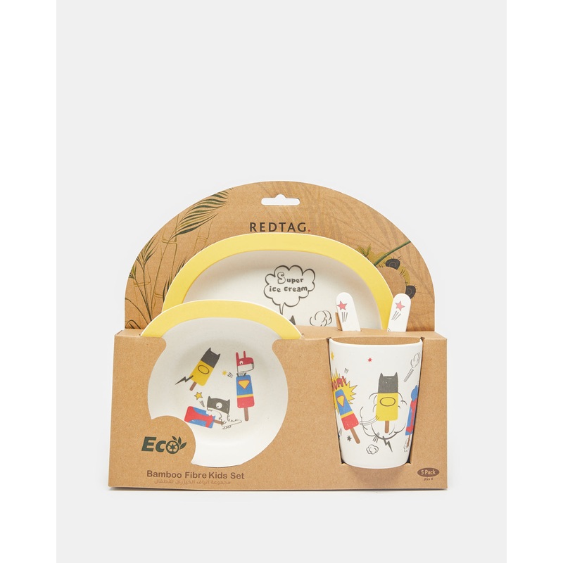 Yellow Kids Breakfast Set (5 Piece)