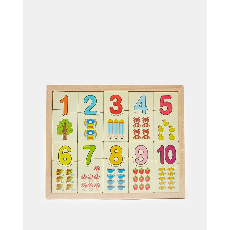 Assorted Wood Numbers Puzzel Game