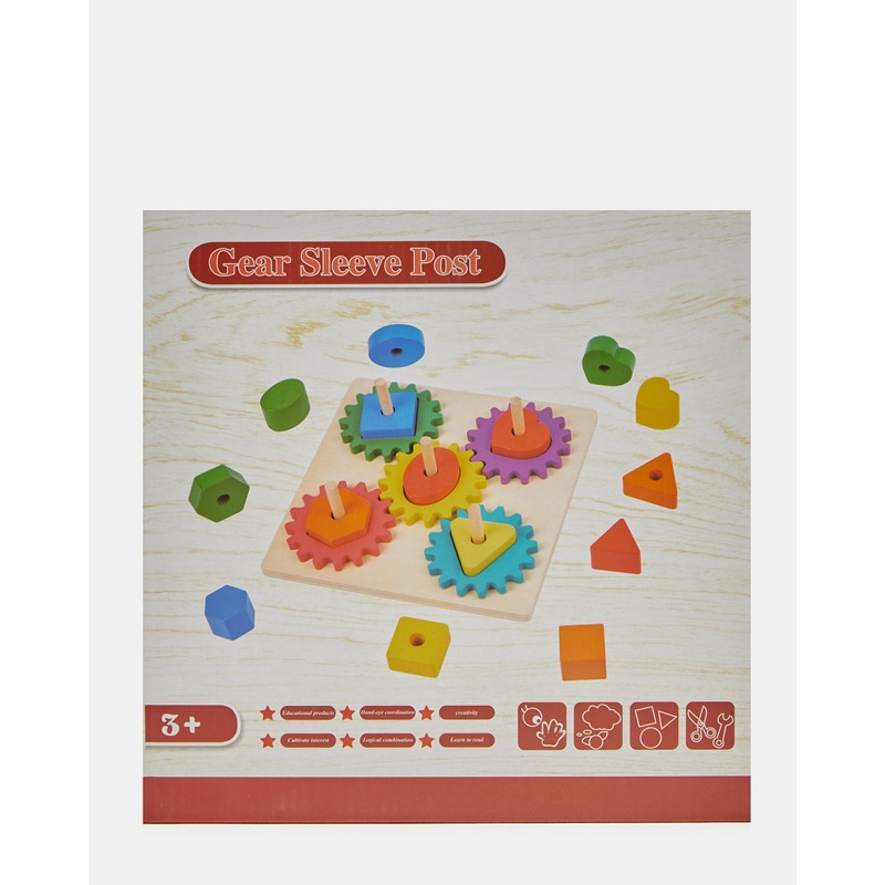 Assorted Wooden Buckle Stereo Large Puzzle Game