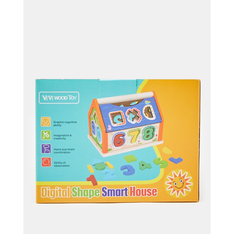Assorted Wooden Shape Digital House