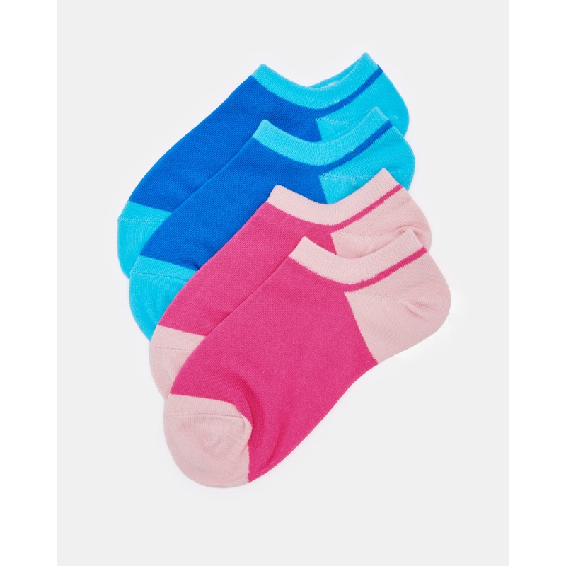 Senior Girls Assorted Ankle Socks (2 Pairs)