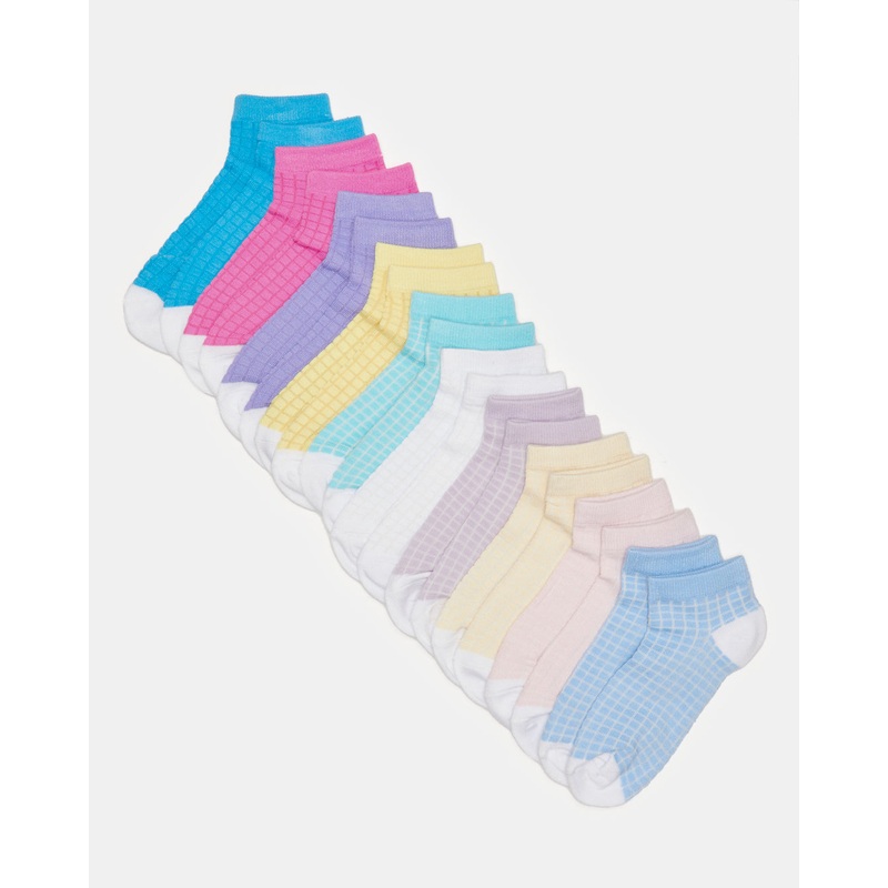 Women Assorted Ankle Box Socks (10 Pairs)
