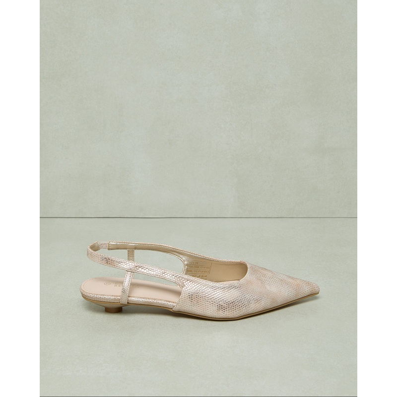 Women Beige Tweed Slingback|EU36|EU37|EU38|EU39|EU40|EU41