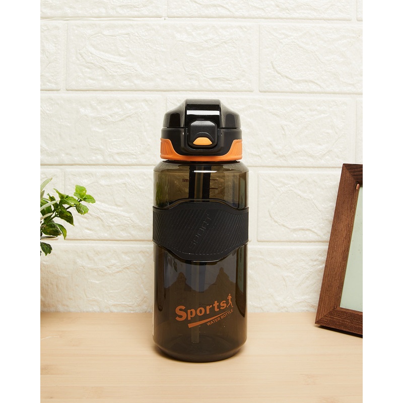 Black Printed Water Bottle (750ml)