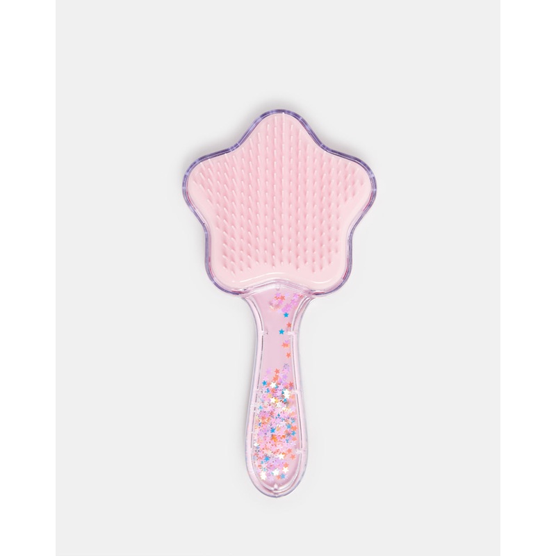 Girls Pink Star Hair Brush