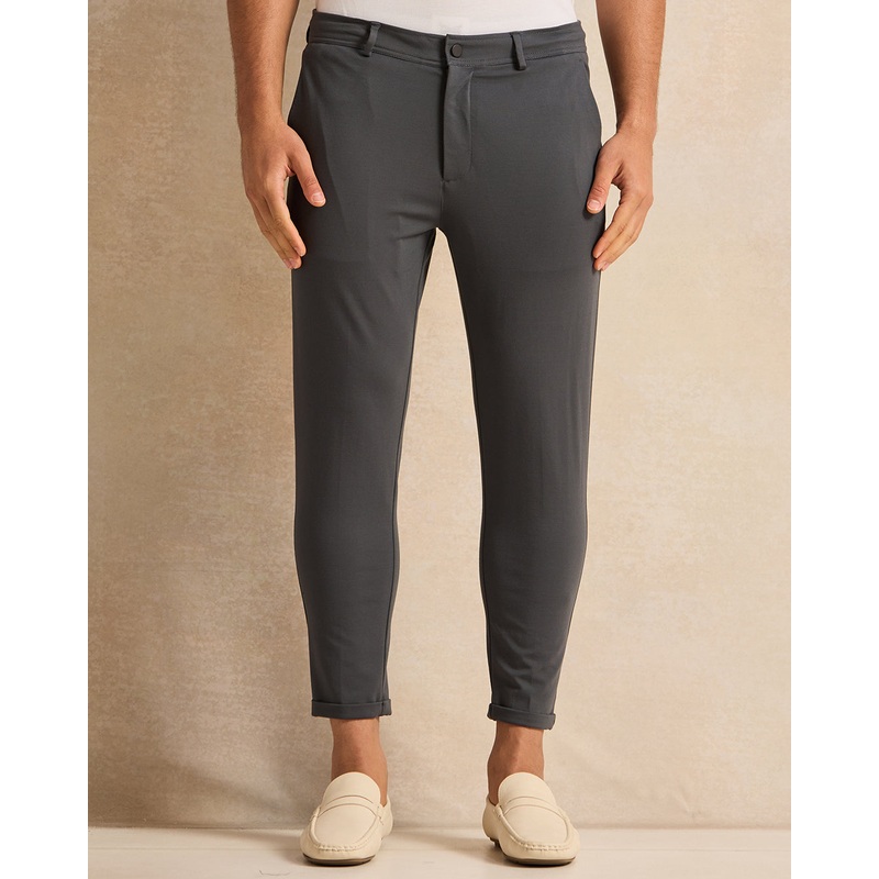 Men Grey Plain Trousers|30 Waist|32 Waist|34 Waist|36 Waist|38 Waist