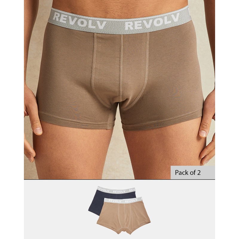 Men Plain Brown Hipster Set (Pack Of 2)