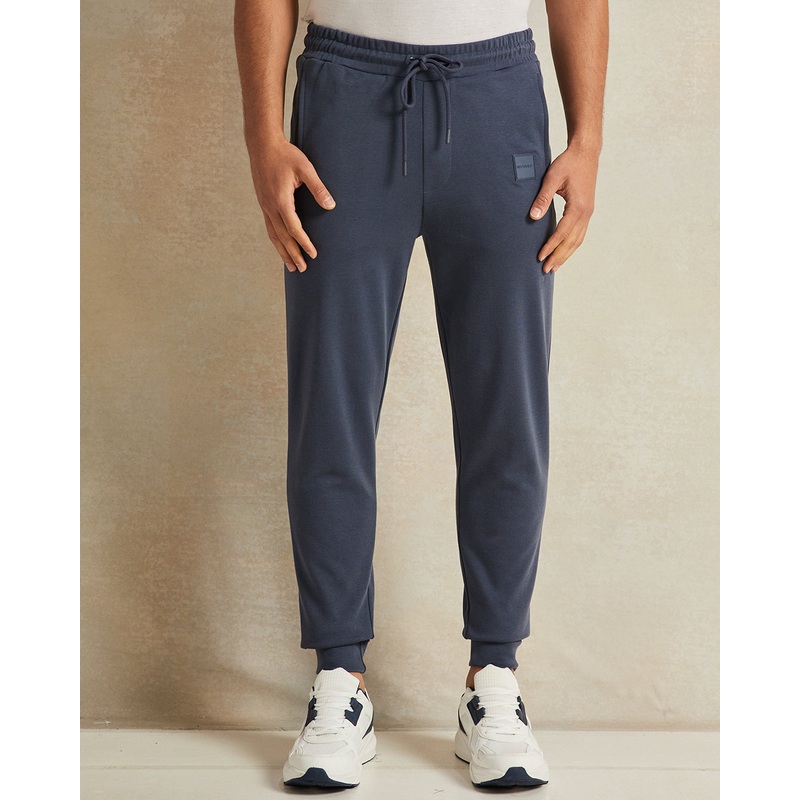 Men Plain Charcoal Lounge Pants