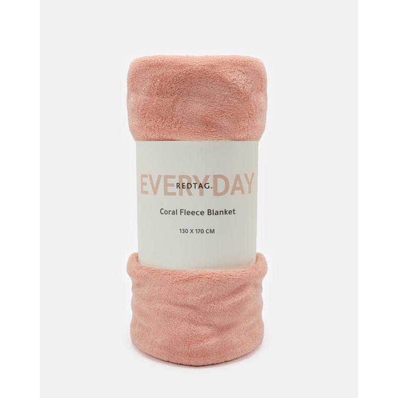 Pink Coral Fleece Blanket