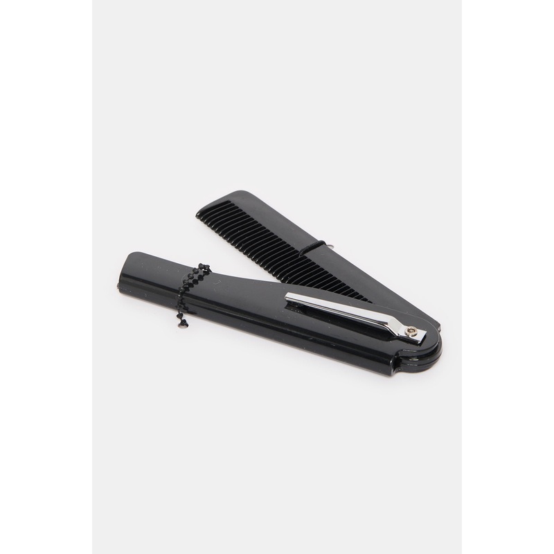 Women Black Foldable Hair Comb