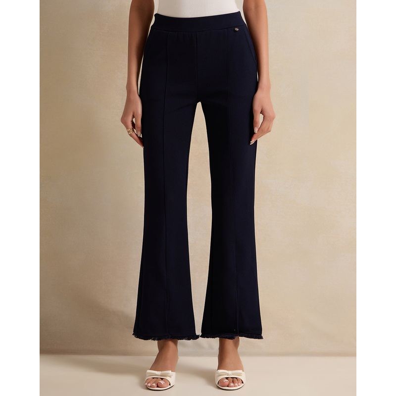 Women Navy Flared Trousers|UK8|UK10|UK12|UK14|UK16|UK18