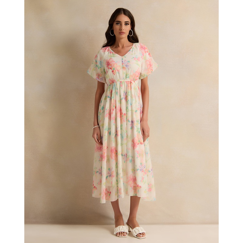 Women Printed Long Maxi Dress|UK8|UK10|UK12|UK14|UK16|UK18