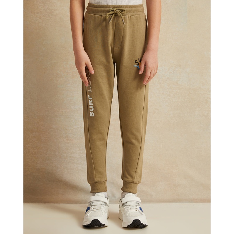 Boys Olive Printed Joggers|2-3 Years|3-4 Years|4-5 Years|5-6 Years|6-7 Years|7-8 Years