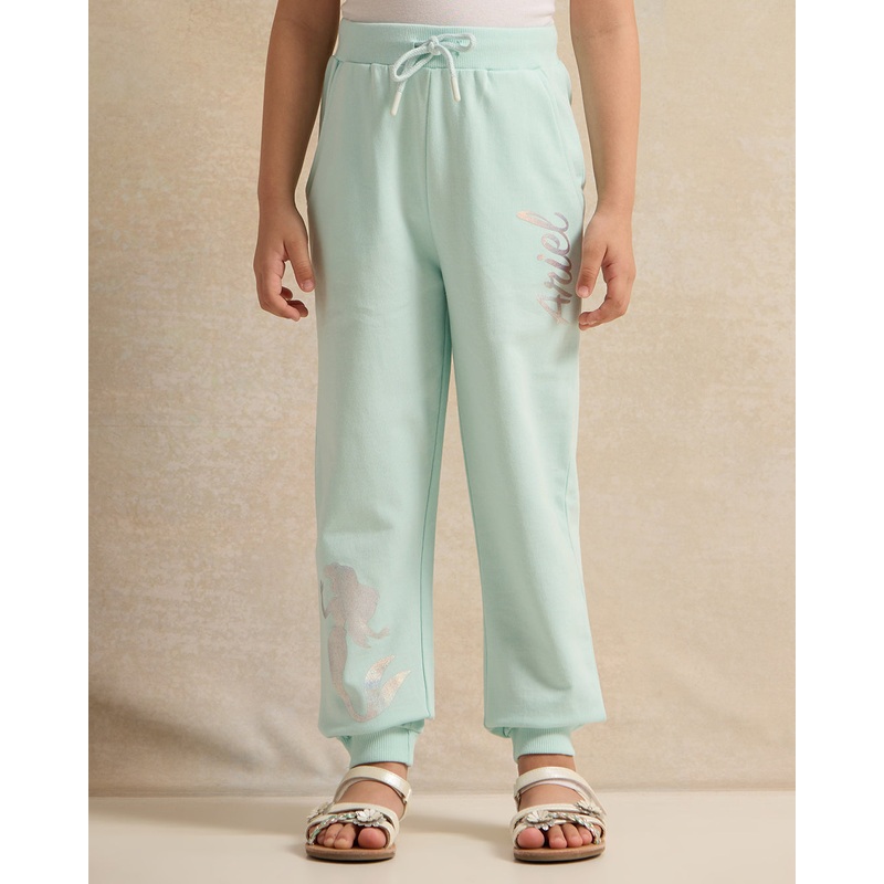 Girls Mint Ariel Placement Print Active Pants