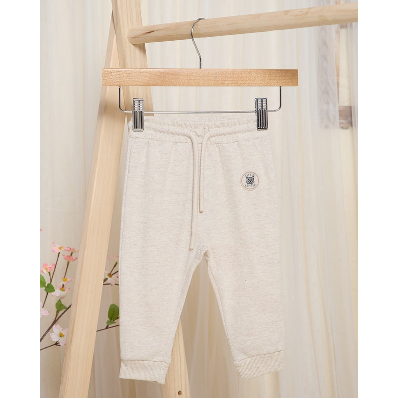 Infant Boys Ecru Solid Active Pants