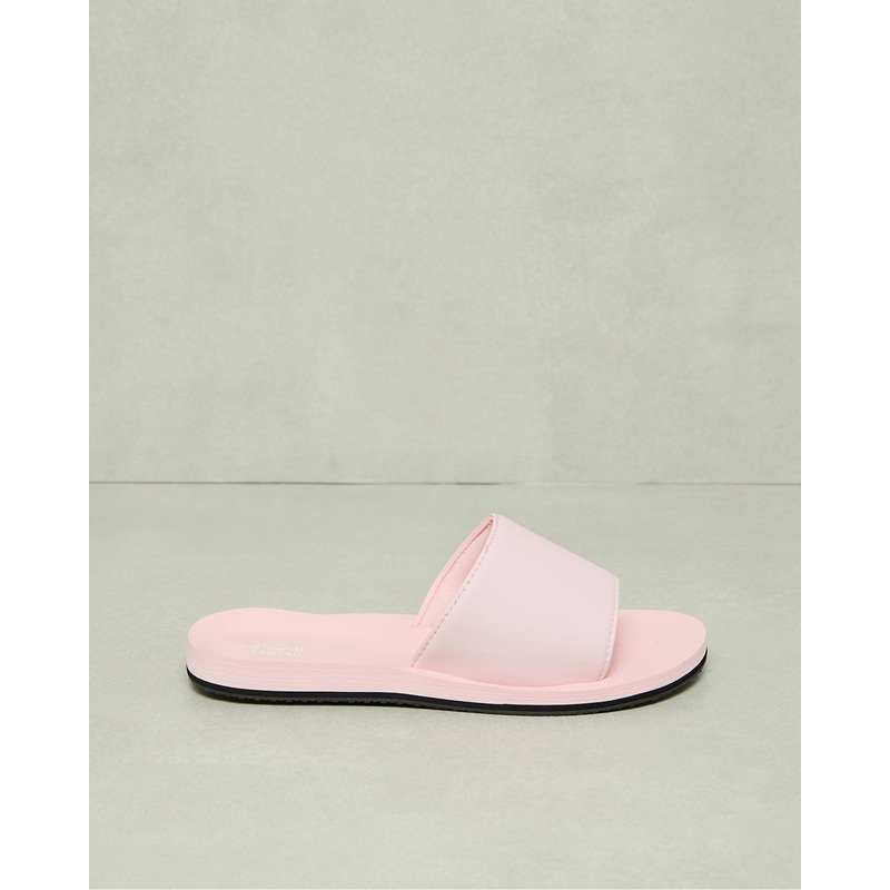 Women Pink Plain Slide|EU36|EU37|EU38|EU39|EU40|EU41