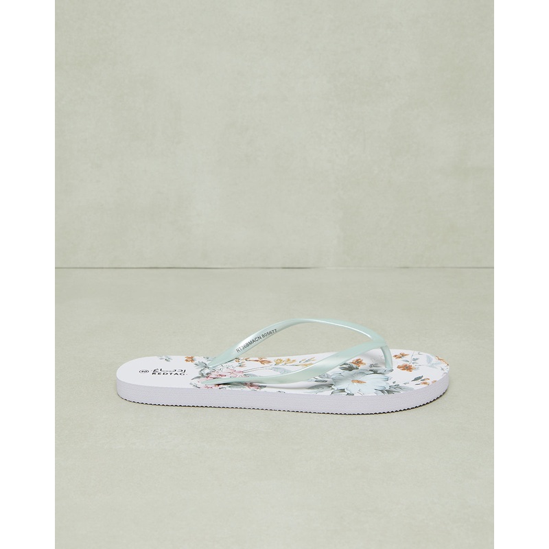 Women White Printed Flip Flop|EU36|EU37|EU38|EU39|EU40|EU41