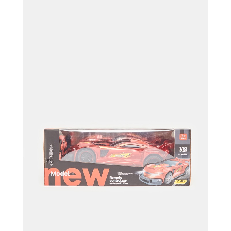 Boys Red Chargeable Car With Remote Control (2 Piece)