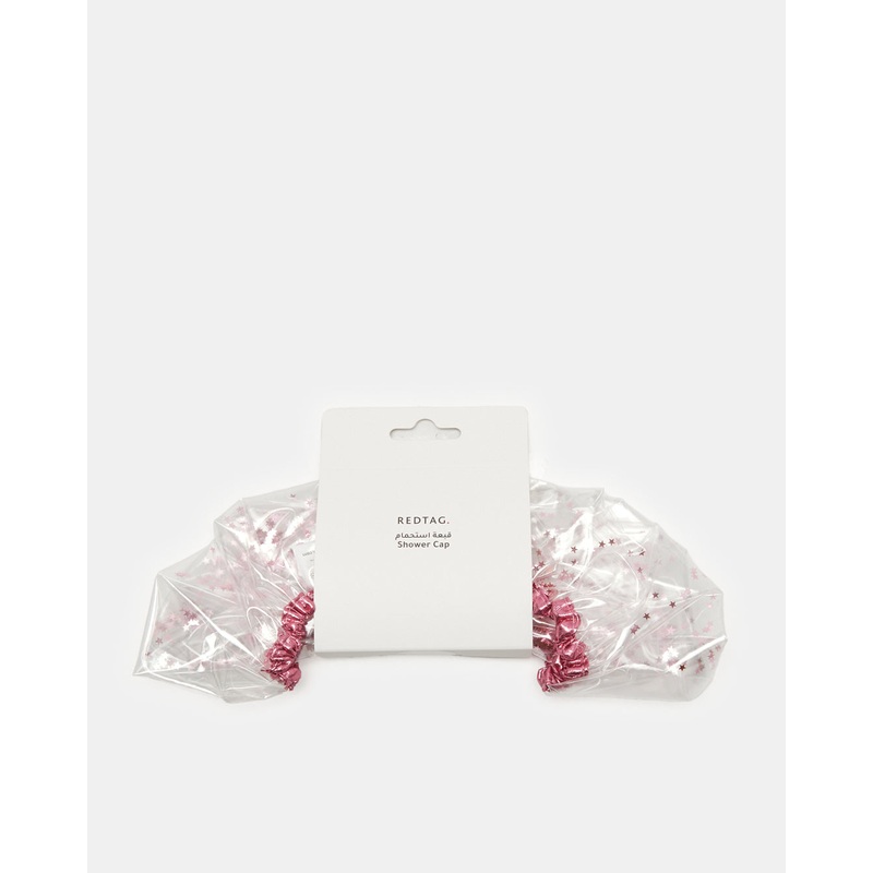 Fuchsia Printed Bath Cap