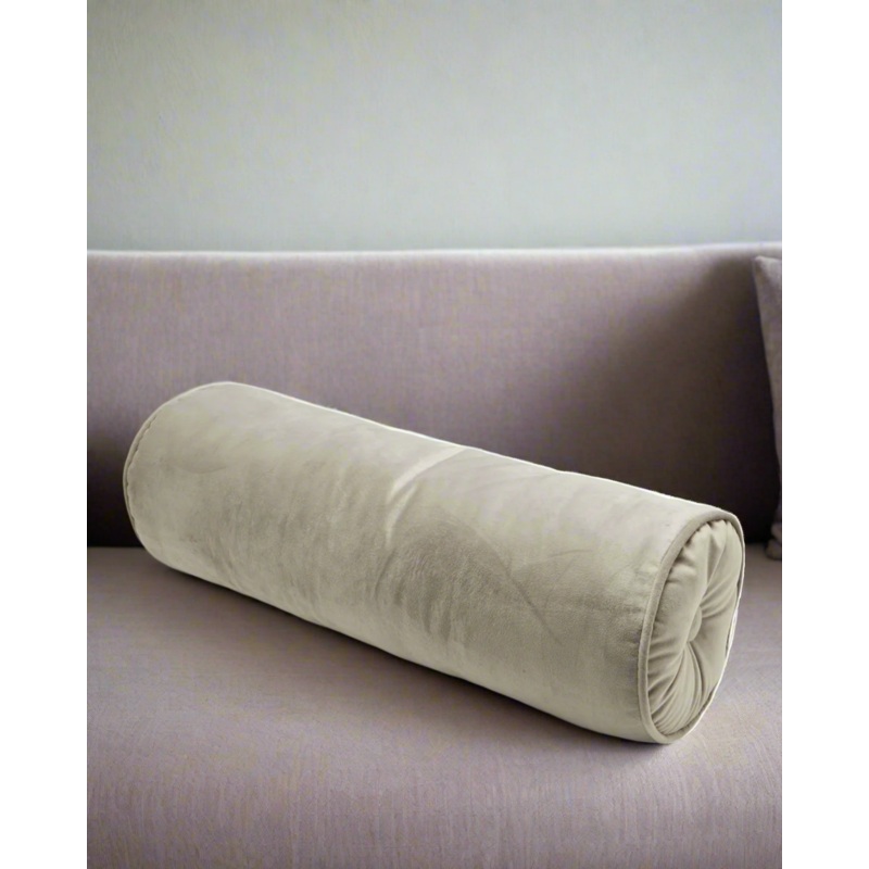 Grey Bolster Plain Cushion