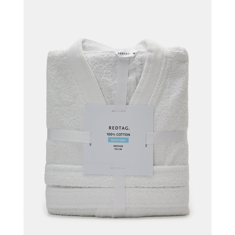 White Kimono Bathrobe (M)