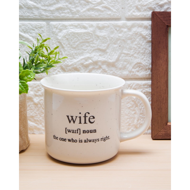 White Printed Mug (350ml)