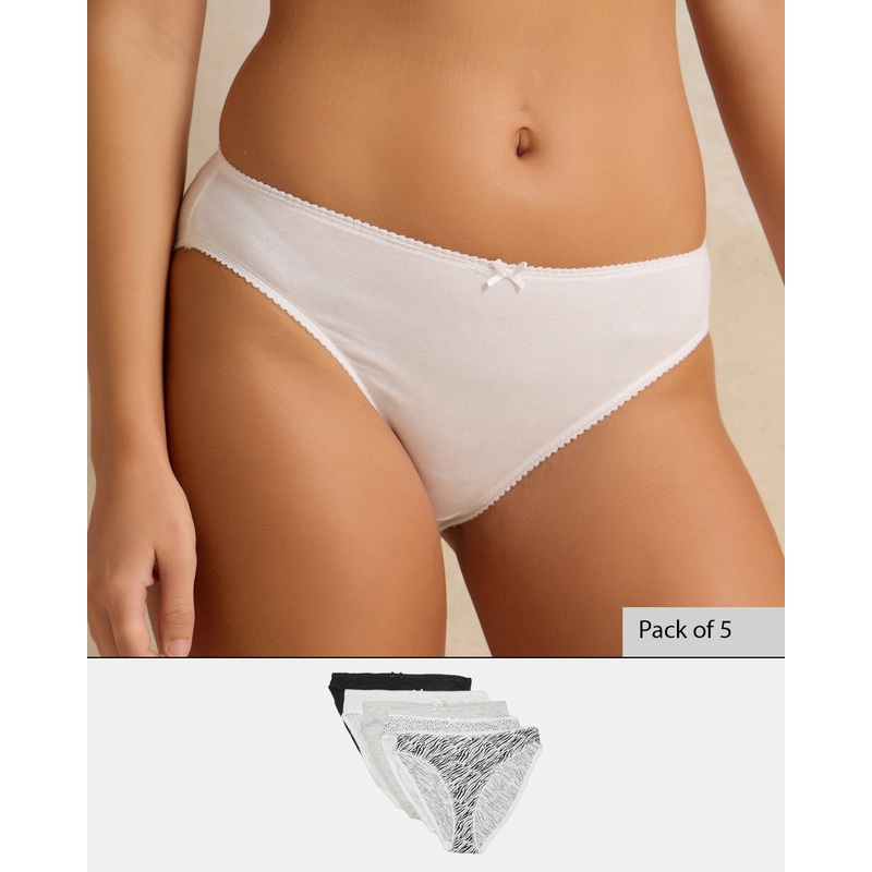 Women Assorted Hi-Leg Brief Set (Pack of 5)