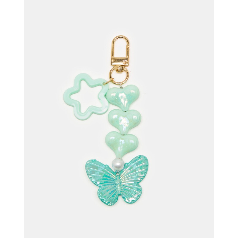 Women Blue Embellished Key Ring