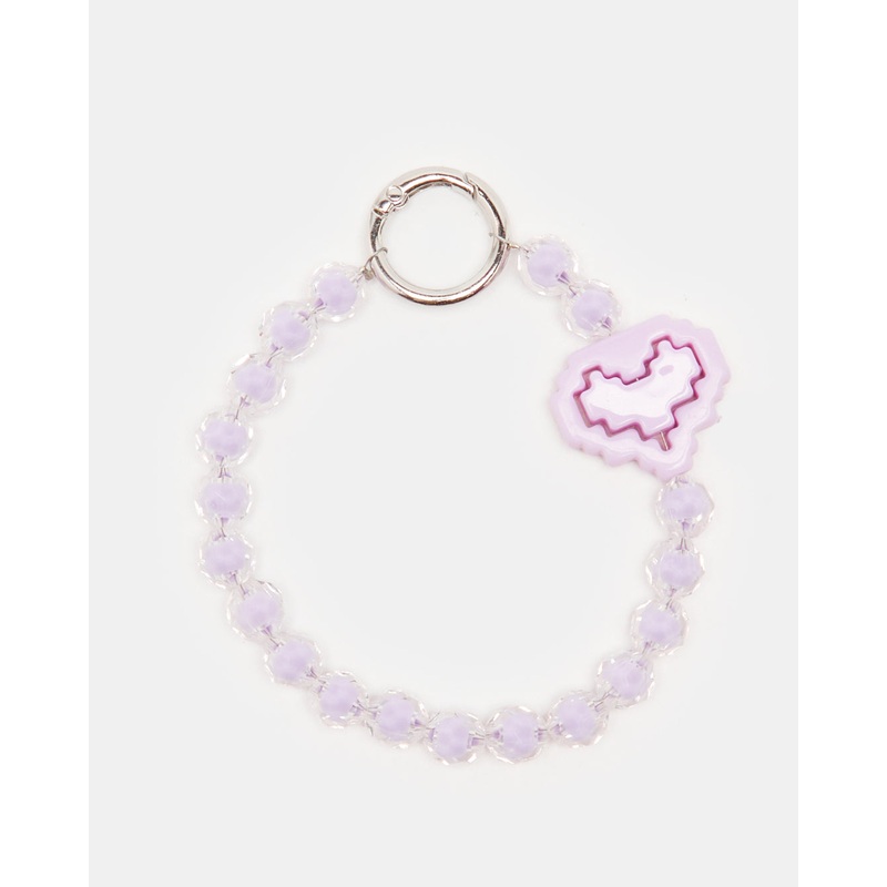 Women Lilac Embellished Key Ring