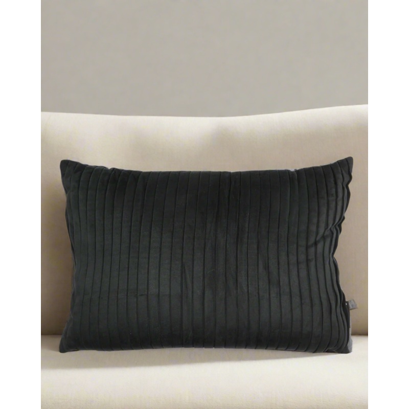 Black Pleated Cushion