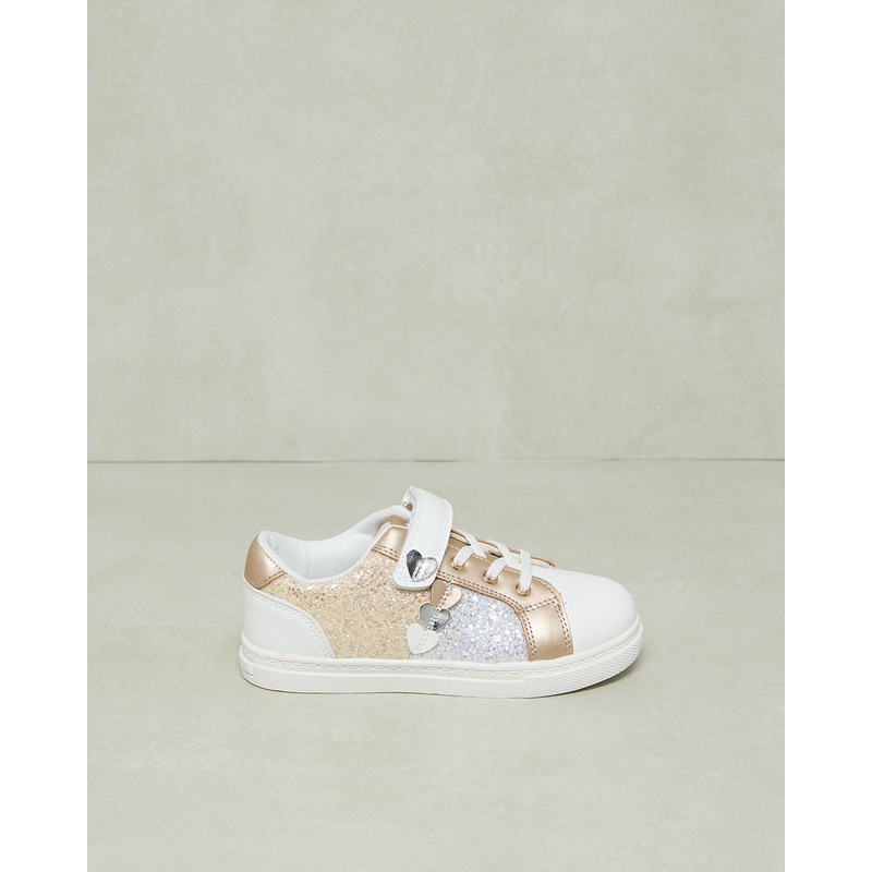 Girls Glitter Velcro Sneaker|EU25|EU26|EU27|EU28|EU29|EU30