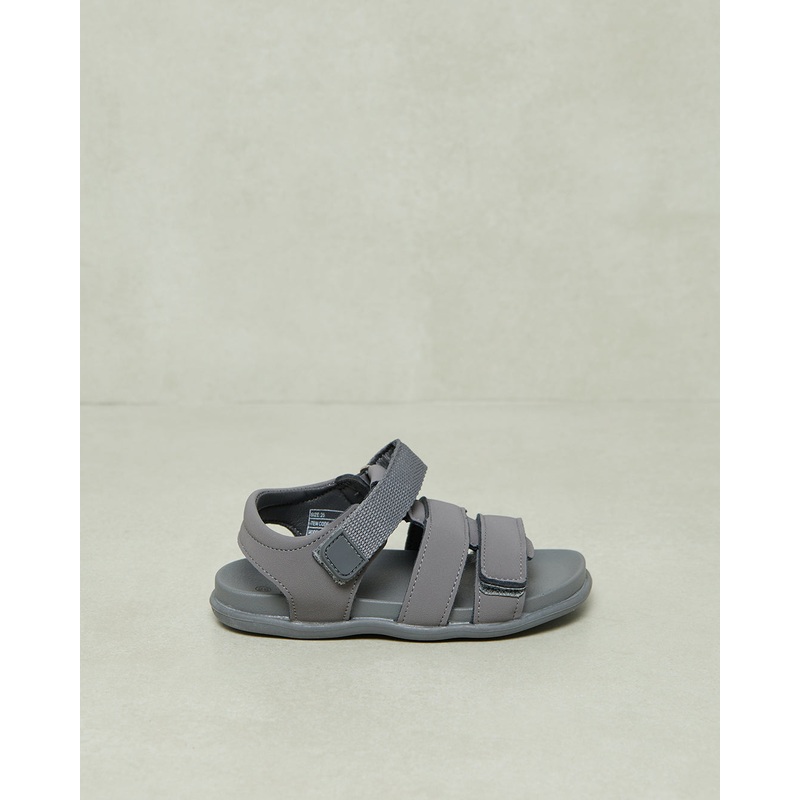 Infant Boys Grey Back Strap Sandal