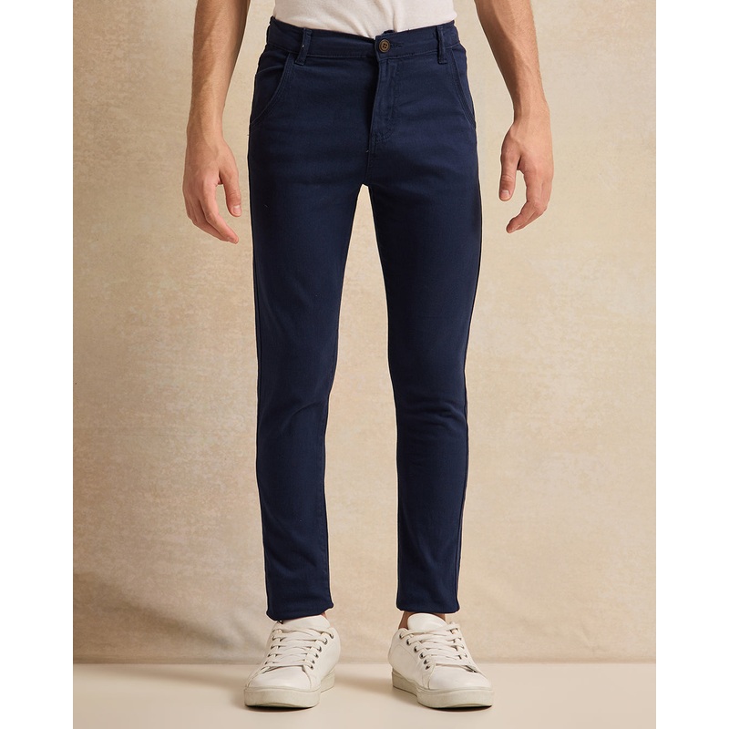 Senior Boys Navy Basic Casual Trouser