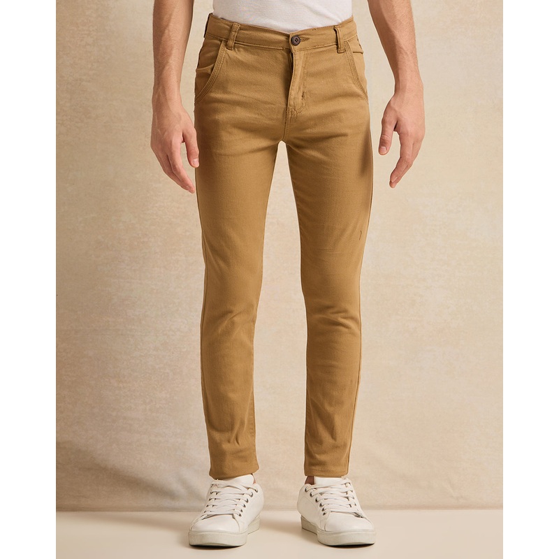 Senior Boys Tan Basic Casual Trouser