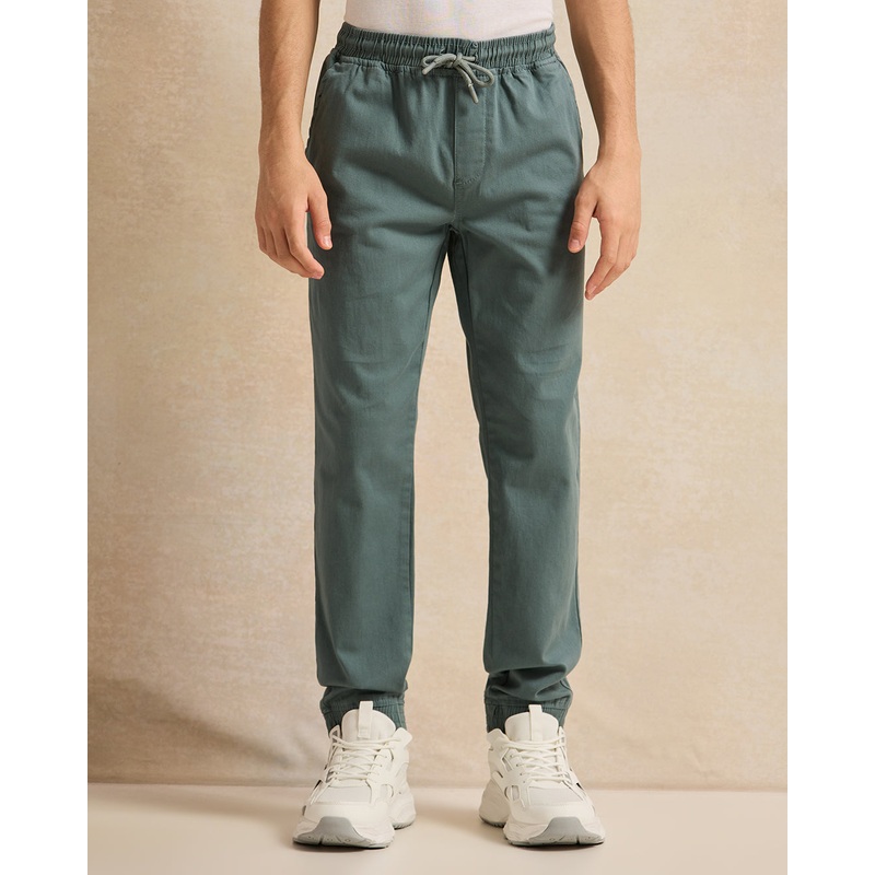 Senior Boys Teal Pull On Trouser Without Cuff