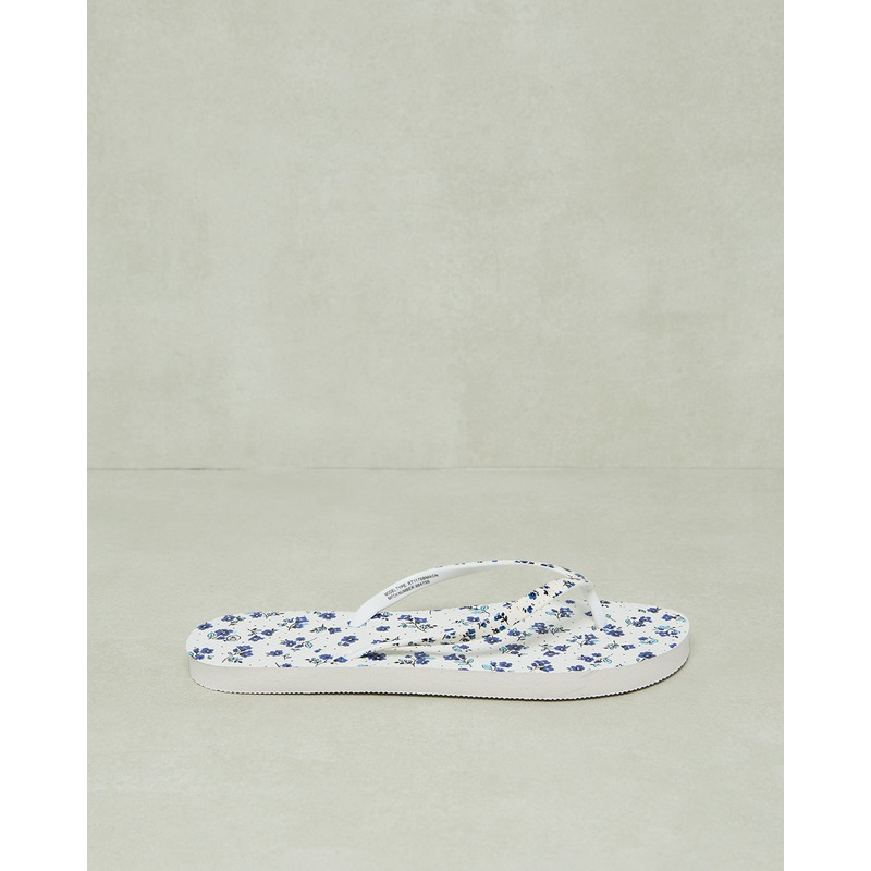Women White Floral Flip Flop|EU36|EU37|EU38|EU39|EU40|EU41