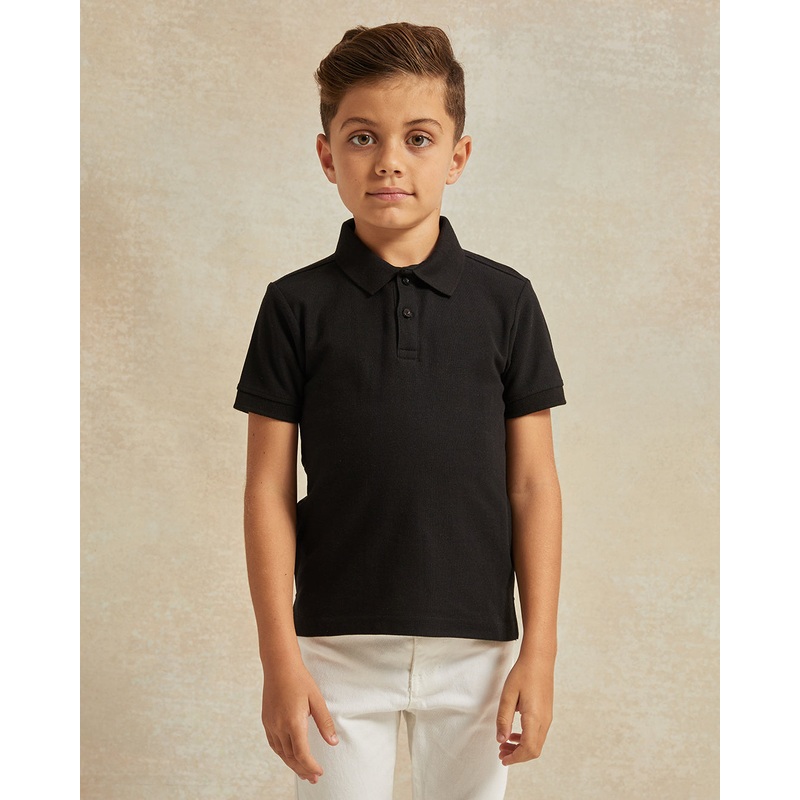 Boys Black Polo T-Shirt|2-3 Years|3-4 Years|4-5 Years|5-6 Years|6-7 Years|7-8 Years