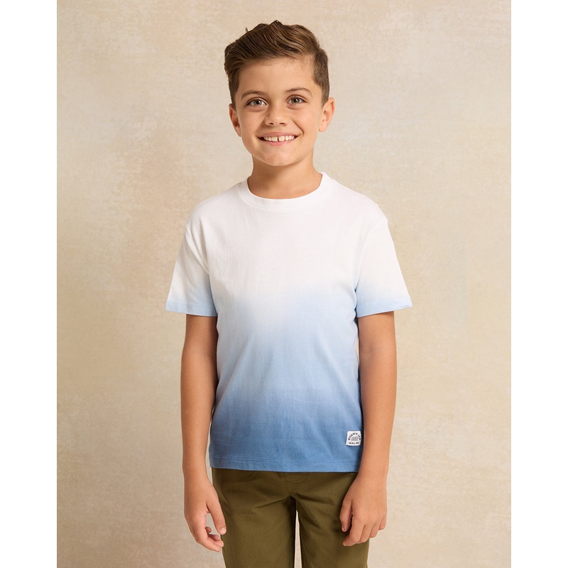 Boys White Embellished T-Shirt