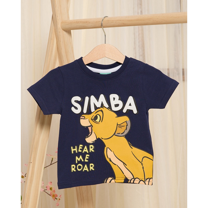 Infant Boys Navy Printed T-shirt