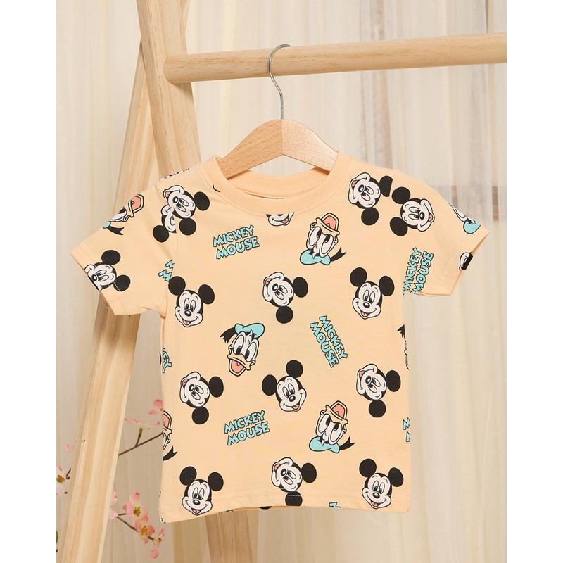 Infant Boys Yellow Printed T-shirt