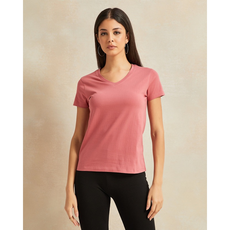 Women Red Basic T-Shirt|UK8|UK10|UK12|UK14|UK16|UK18